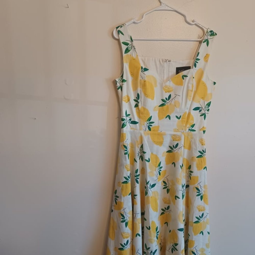 Collectif  X Modcloth Zesty Lemon Dress